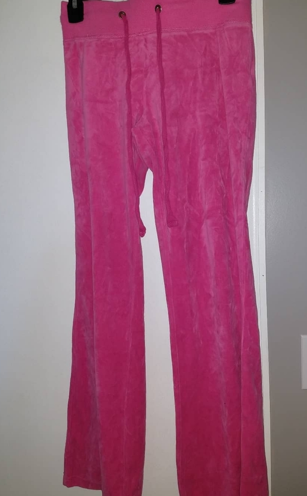 Velvet pink pants
